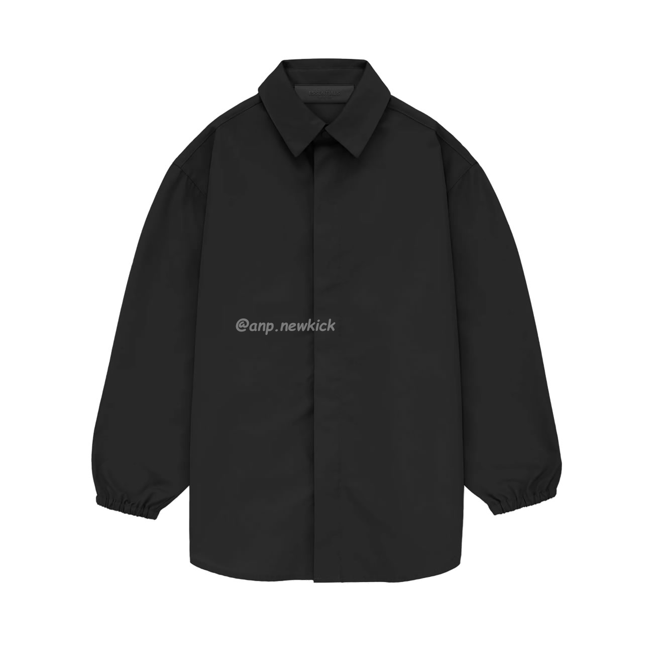 Fear Of God Essentials Fog 23fw Tie Cuffed Shirt Black Apricot Gray S Xl (8) - newkick.cc